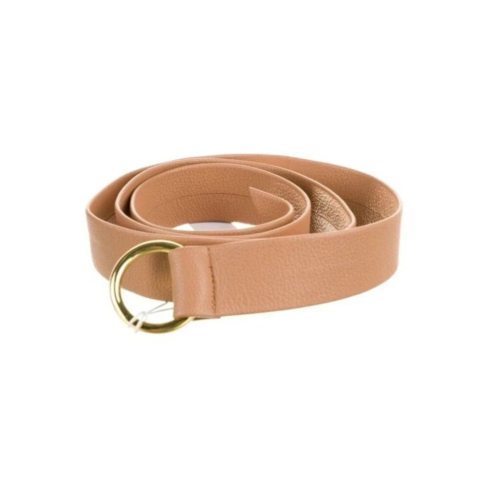 B-Low the Belt Mia Gold and Tan Chic Glam Business Casual Accent Belt NWT OS